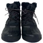 Sorel Black Fur/Fleece Lined Lace Up Warm Winter Boots ~ Women's Size 7 Photo 5
