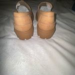 BRAND NEW Womens Chunky Platform Felt/Suede Tan Loafers Size 9.5 Photo 5