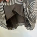 Oscar de la Renta  Gray Striped Skirt - Size 10 Photo 3
