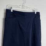  Brigitte Pull-On Wide Leg Cropped Pants Navy 12 Chicos 2 NWOT  Casual Photo 5