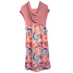 NWT Free People Movement All That Hoodie Coverup Sz Large Pink Swirl Sleeveless Photo 1