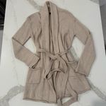 BCBGMAXAZRIA  Wool/Angora Blend Belted Knit Cardigan Sweater Women’s Small Cream Photo 0