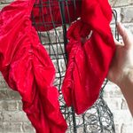 Red Stretchy Velour Scarf Wrap Twist Trendy NWOT Photo 5