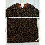 Stars Above Animal Leopard Print Soft Fleece Sweatshirt - Dark Brown Size XS Photo 9
