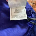 Laura Ashley  Vintage 80’s Purple Blue Puff Sleeve Dress Photo 4