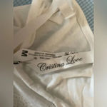 Christina Love Adjustable strap cami with sequins and beaded tassels. Size M Photo 2