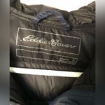 Eddie Bauer Women down Puffer long jacket hoodie Coat sz S lightweight full zip Photo 5