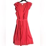 A New Day  98%Cotton  Ruffle Short Sleeve Wrap Dress with Pockets Size XXL Photo 2