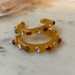 Kurt Geiger NWOT Kurt  Orange Hoop Earrings Photo 5