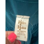 Malco Modes Teal Blue Tiered Petticoat Ruffle Skirt Crinoline Small Photo 2