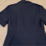 Final Touch  BOHME black dress button front ruching size large 100%  cotton Photo 5