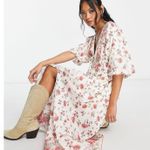 Free People Lysette Maxi Dress in Tea Combo Medium Bohemian Gypsy Indian Cotton Photo 13