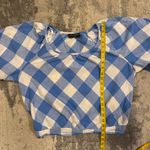 Lane Bryant  Blue and White Checkered Top Photo 5