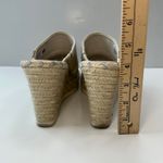 Toms  Espadrille Wedge Sandals Platform Slides Neutral‎ Casual Women's Size 7.5 Photo 3