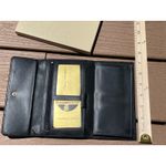 Vintage Rolfs Cowhide Retriever Checkbook Clutch NEW Coin Purse Prince Gardner Black Photo 5