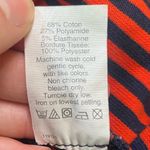 J. Crew Factory Red and Blue Striped Ruffle Hem Tank Top Size M Photo 7