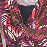 Bisou Bisou  S Red Black Stretch Mini Mod Dress Photo 2