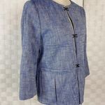 Piazza Sempione light blue front hook closure blazer Photo 1