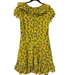 Muzungu Sisters 100% Cotton Yellow Berry Snail Acid Julia Mini Dress Size Large Photo 4