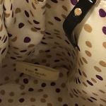 Kate Spade Black and Ivory Leather Dome Shaped Top Handle Satchel Hand Bag Photo 12