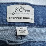 J.Crew Cropped Trouser Wide Leg Women’s Denim Pants Size 26 Stretchy Photo 2