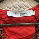 IRO $565 NWT  Paris Cover Up Dress Size 34 Ruffle Red Floral Long Sleeves Photo 4