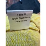 Zadig & Voltaire  Cashmere Sweater Yellow Burgundy Logo size M Photo 10