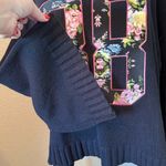 Wildfox  White Label Black 88 Sweater with Floral Design Small S Photo 7