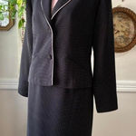 Sag Harbor Vintage Y2K Sz 6P Blazer Dress Micro Polka Dot Office Siren Pink Bow Ruffle Suit Photo 0