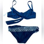 Venus x Lascana Blue Leopard Animal Print Swim Beach Bra Bikini Swimsuit Set Size undefined Photo 1