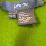 Per Se  lime green wool  jacket /scarf Large Photo 5