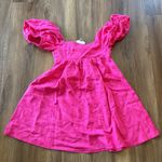 Gathered mini dress in Hot Pink Size XS Photo 3