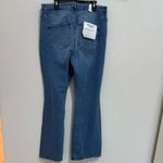 Good American  Good Legs Flare Jeans Light Wash Denim 18 Distressed Ripped Knees Photo 8