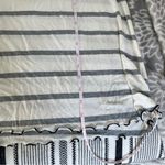 American Eagle Short Sleeve T-Shirt Midi Dress Medium White Monochrome Stripes Photo 6