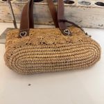 Brighton  Joplin Straw Tote Handbag Purse Raffia Woven Leather Trim Charm Boho Photo 4