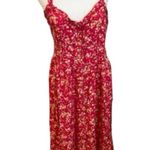 Patrons of Peace Hot Pink Floral Long Midi Dress Size Large Size Summer Travel Photo 0