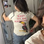 Anthropologie Midnight Rider Graphic Print Short Sleeve Tee White Size XS Photo 1