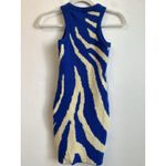 Princess Polly  Women’s Mini Dress Knit Bodycon Sexy Stretch Blue/Yellow Size 4 Photo 9