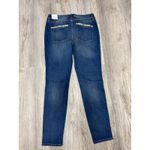 White House | Black Market White‎ House Black Market The Skinny Ankle Jeans Size 6R Snakeskin Trim Photo 2