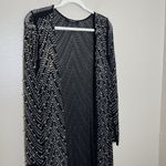 Akira Sequined Beaded Long Duster Kimono Cardigan L Sparkly Festival Concert Boh Photo 4