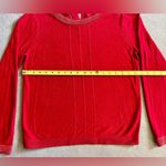 Banana Republic Women’s Red Sweater Size Medium Ribbon Bow Photo 2