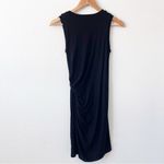 Bailey 44 Sleeveless Jersey Knitted Tie Knot Dress in Black Photo 7