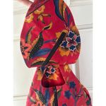 Handprint NYC/Seattle Vintage 100% Cotton Floral Sling Buckle Strap Backpack Bag Red Photo 6