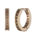 Givenchy Pavé Small Huggie Hoop Earrings, .4" New w/Tag Photo 1