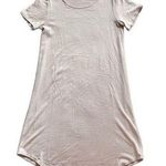 Wilfred Free  by Aritzia Soft Knit Baby Pink T-Shirt Mini Dress XS Photo 0
