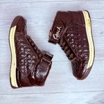 Coach Rare Vintage  Sneakers shoes Black Nanette High Top tennis shoes 8 quilted Photo 0