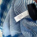 Tommy Hilfiger  Blue Plaid Double Layer Contrasting Cotton Shirt Women Large Photo 7