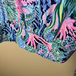 Lilly Pulitzer Elsa Top | High Tide Navy | Bringing Mermaid Back | Size Small Photo 4