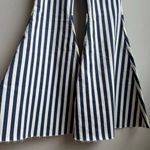 Free People Jeans Size 29 Just Float On Navy Hampton Stripe White Disco Flare Photo 3