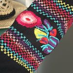 Women’s Cotton Gauze V Neck Side Split Embroidered Summer Vacation Cover Up Red Photo 3